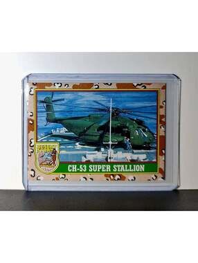 CH-53 Super Stallion 1991 Topps Desert Storm #14 Card